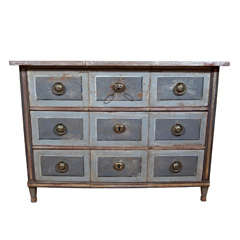 Decorative  Continental  painted chest of drawers