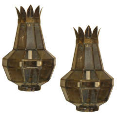 Large Pair of Italian Wall Lights 6