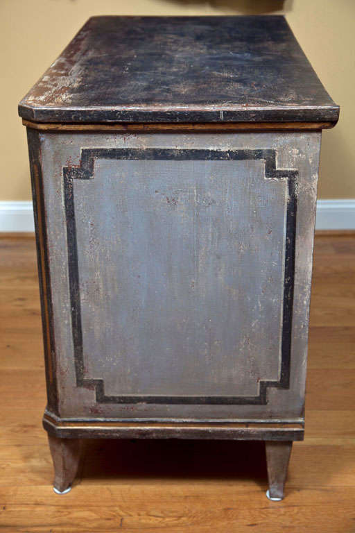 Large early 19th century  Continental Painted  Chest of Drawers 1