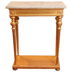 Antique Swedish Neoclassical Giltwood Console