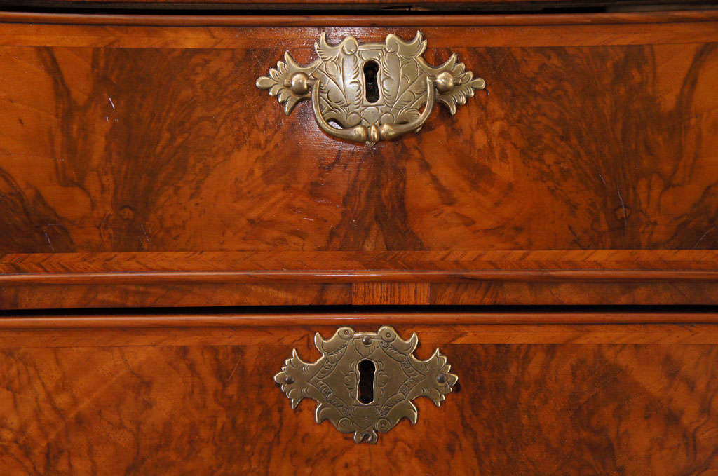 Mahogany English George I Style Chest on Chest For Sale