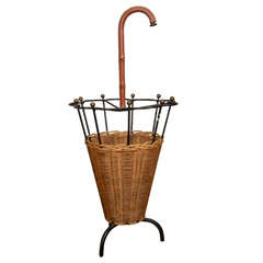 Jacques Adnet umbrella stand