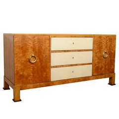 Vintage Elegant cabinet with parchment drawers