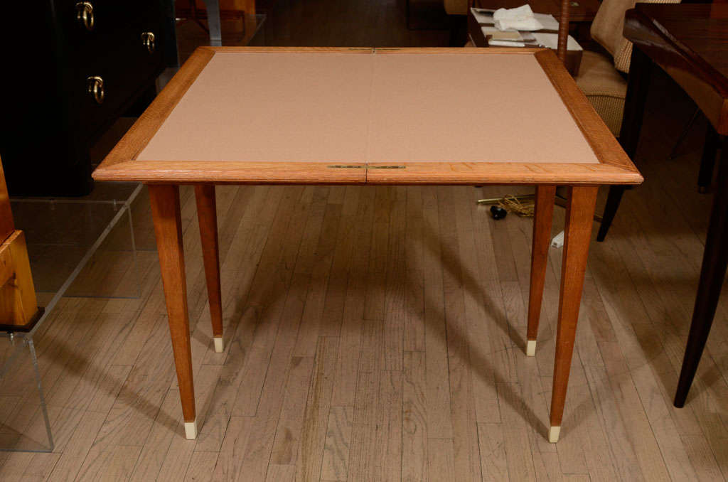 Flip-Top Console in Oak and Parchment 4