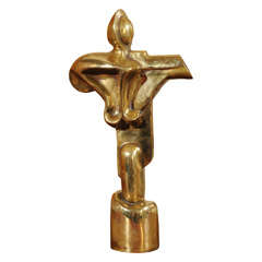 Bronze Figural Abstract Sculpture after Archipenko