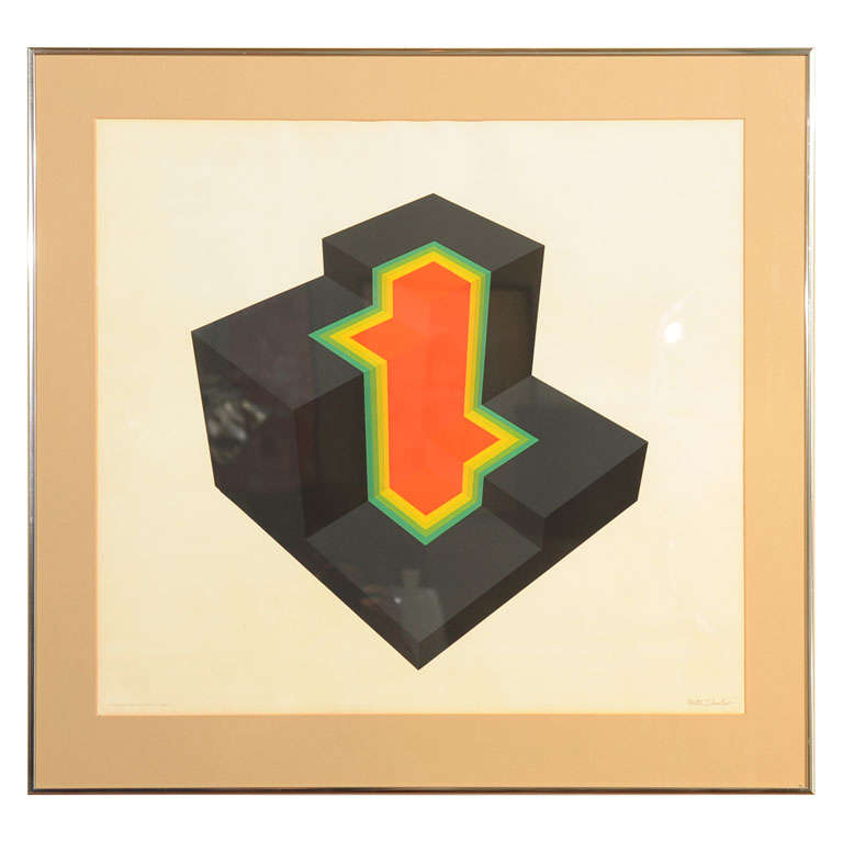 Hard Edge Silk Screen by Martin Schreiber