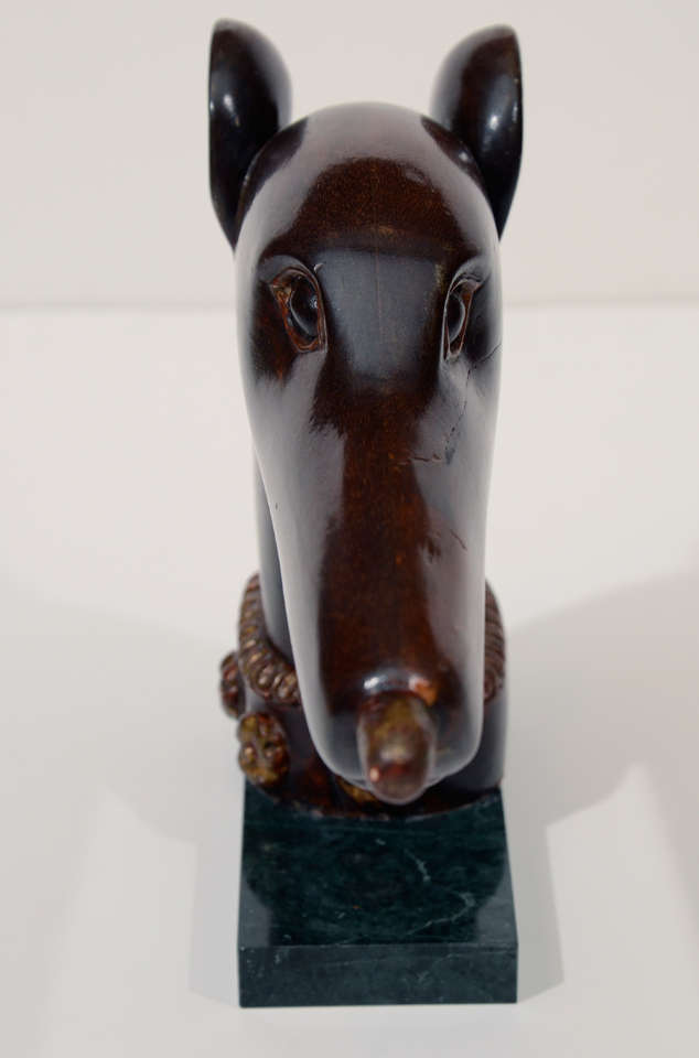1940's Carved Surmount In The Form Of A Greyhound In Good Condition For Sale In Toronto, ON