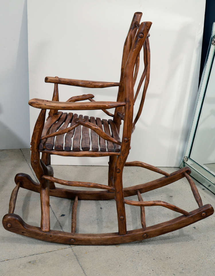 American Folk Art Rocking Chair For Sale