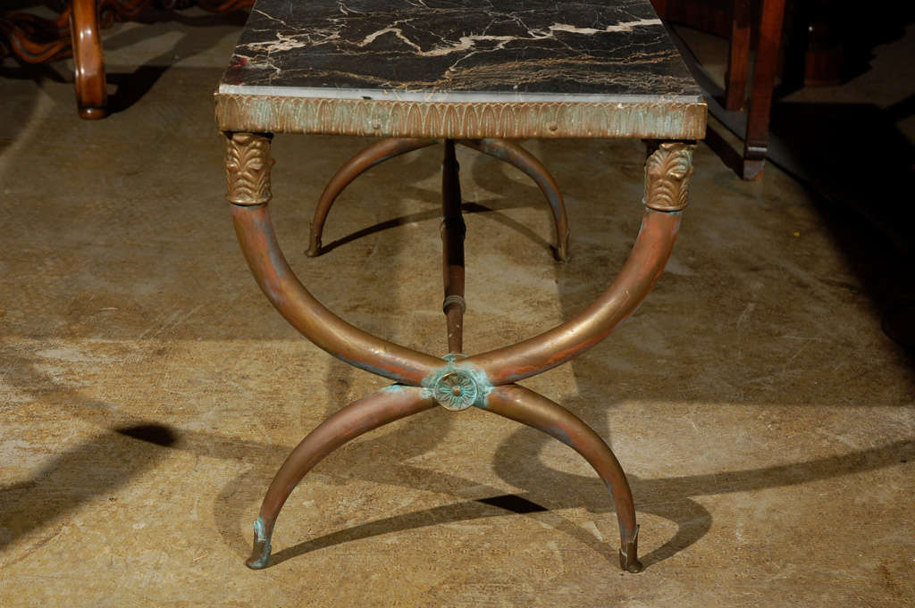 Vintage, Roman-Style Coffee Table In Excellent Condition In Los Angeles, CA