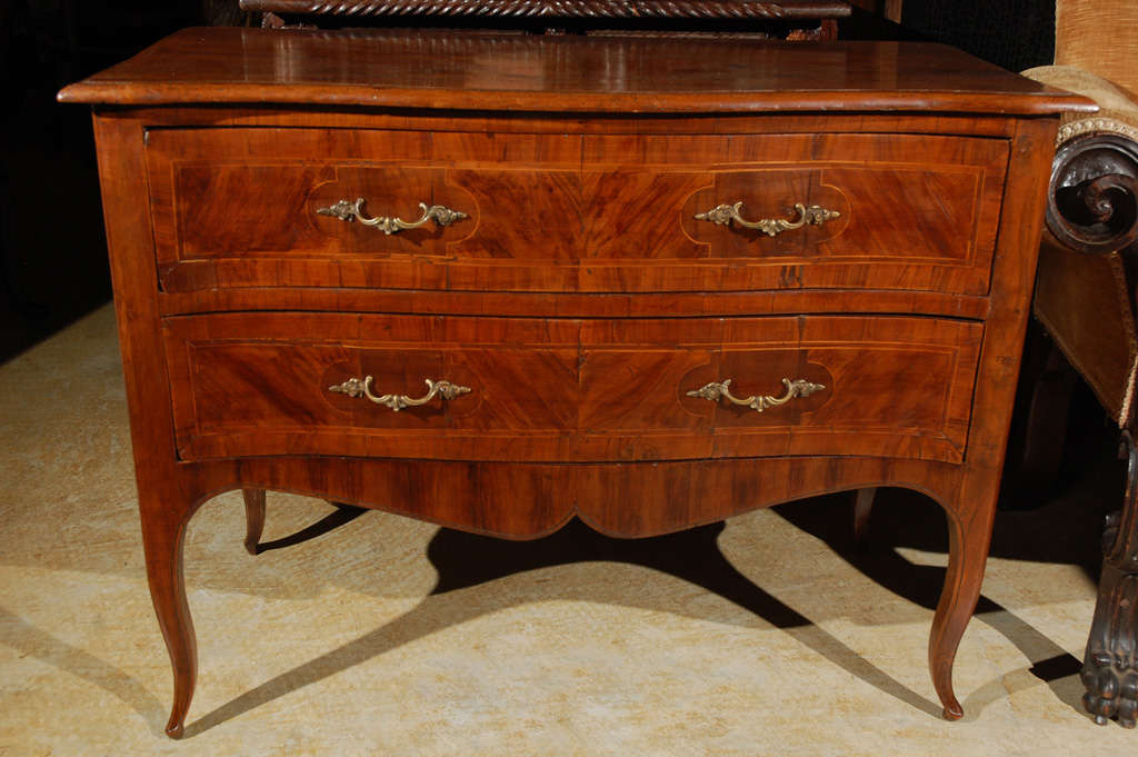 19th Century Inlaid Tuscan Commodes