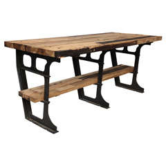 Vintage Industrial Workbench