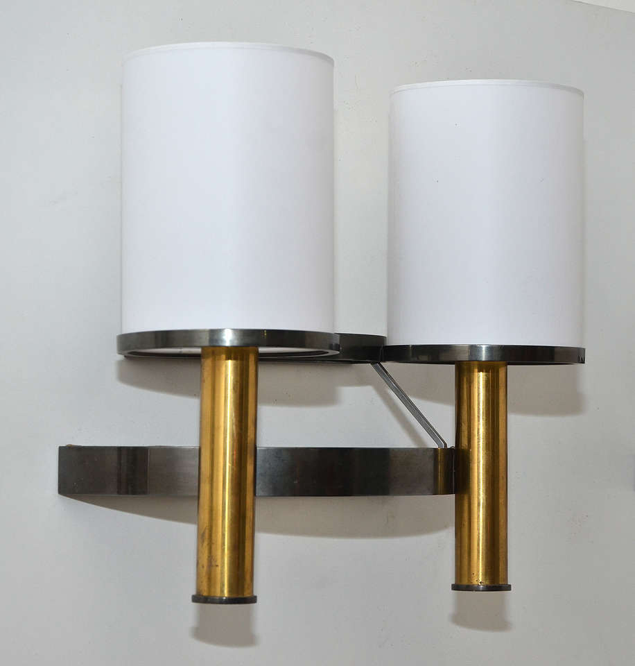 Metal Two 1960s Sconces For Sale