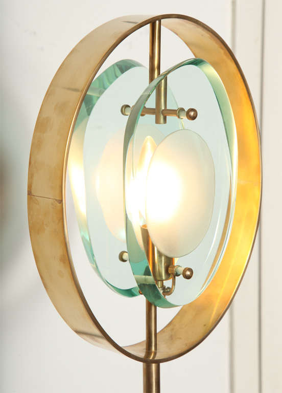 Fontana Arte Floor Lamp Design By Max Ingrand In Excellent Condition In New York, NY