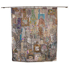 Vintage A Bejeweled Quilted Tapestry