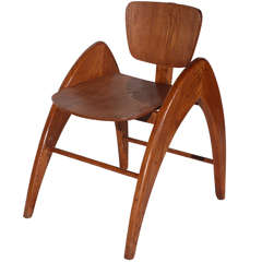Stylized Modernist Side Chair 6