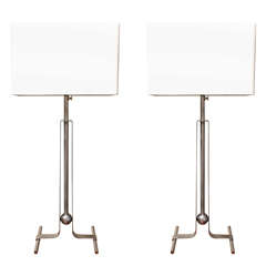 Vintage Pair of Telescoping Table Lamps