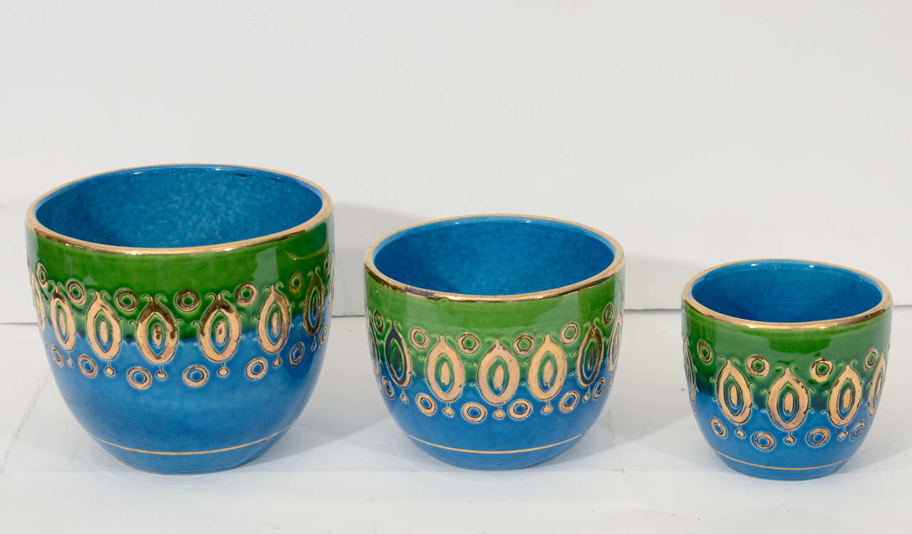 Set of 3 Cache Pots by Bitossi for Rosenthal at 1stDibs
