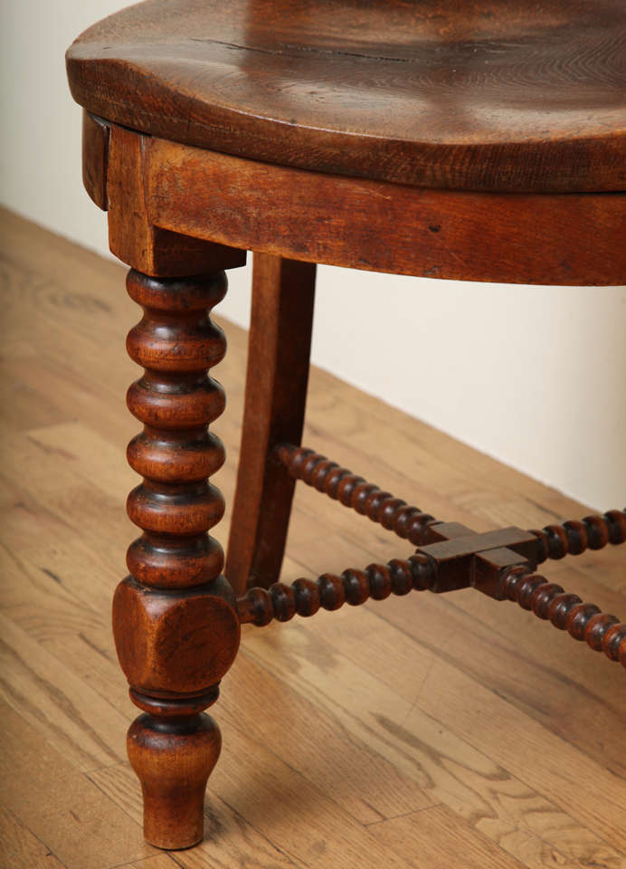 19th Century Mahogany Corner Chair For Sale