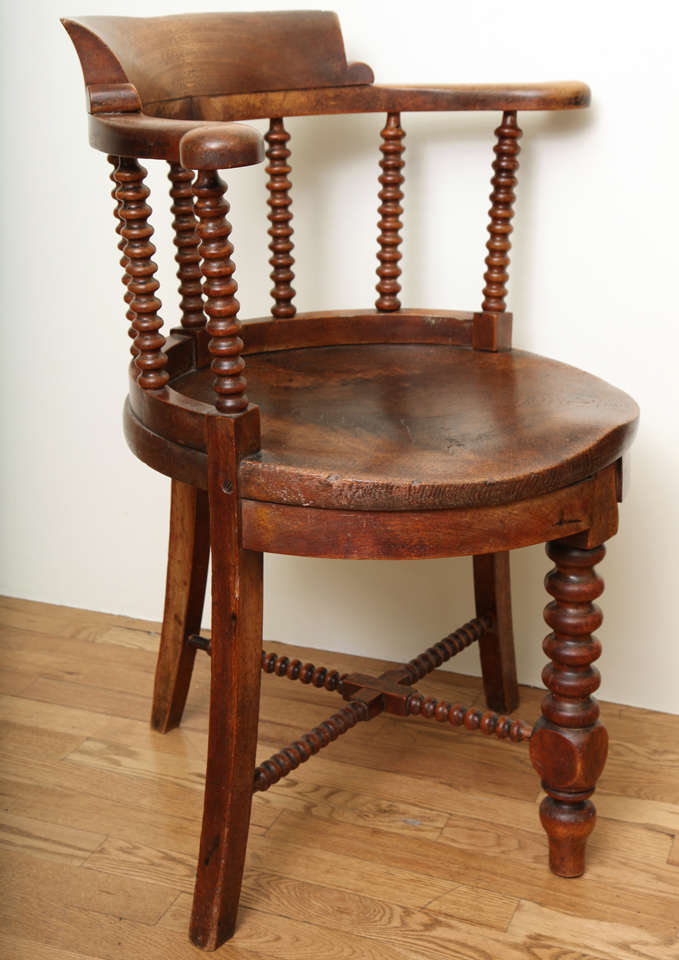 Mahogany Corner Chair For Sale 2