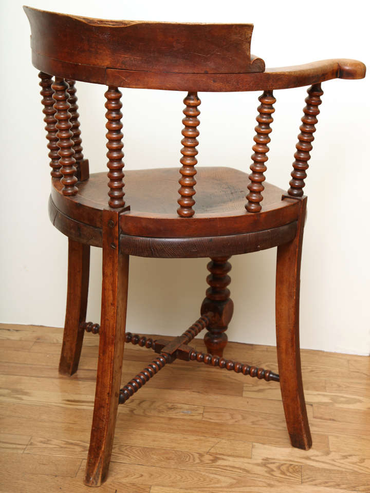 Mahogany Corner Chair For Sale 4
