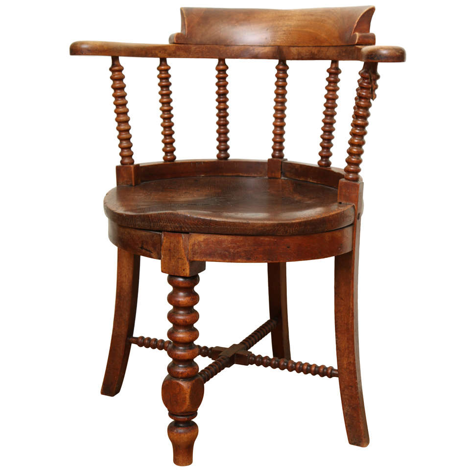 Mahogany Corner Chair For Sale