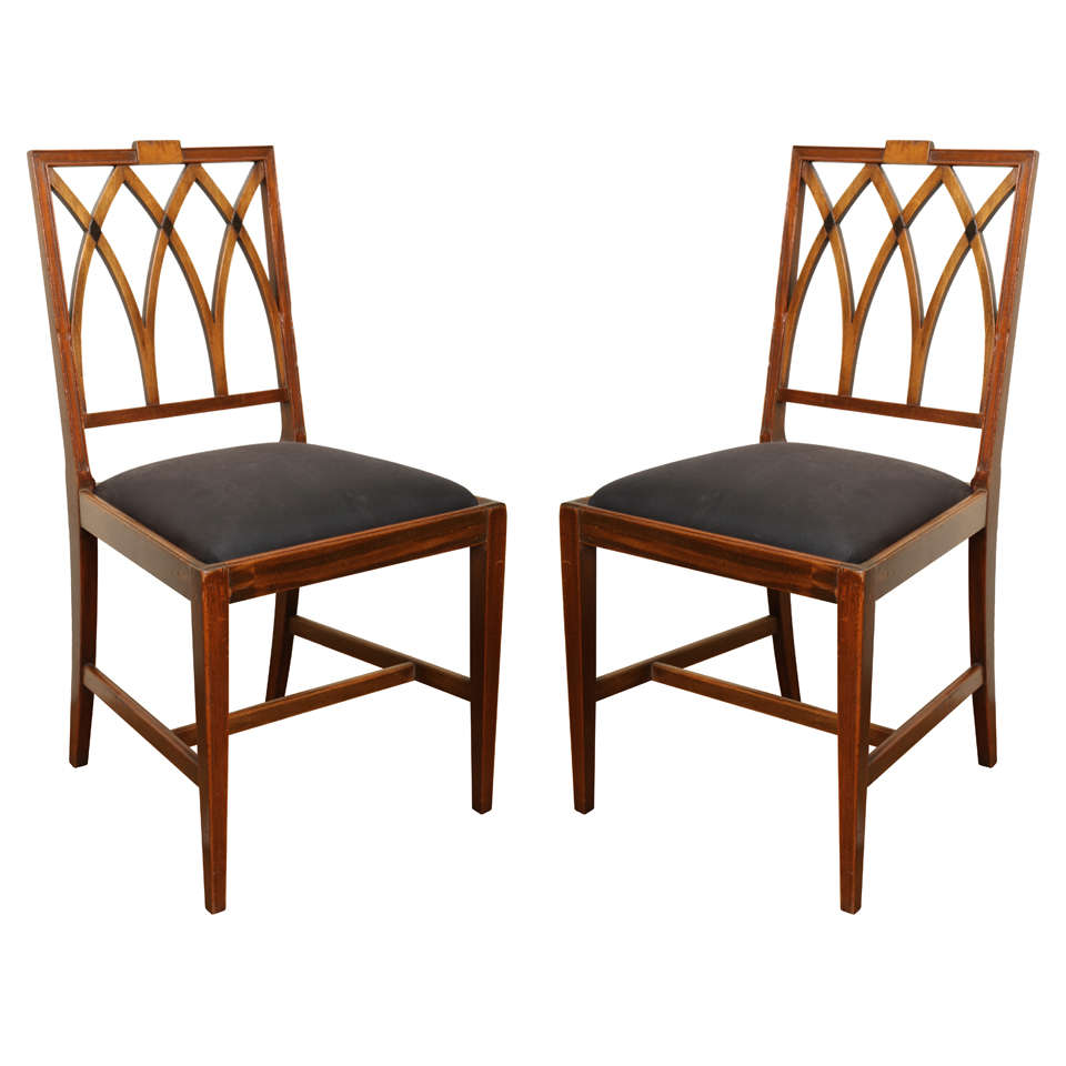 Pair of Berkey & Gay Mahogany Side Chairs For Sale