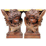 Fine quality 18th century architectural putti fragments