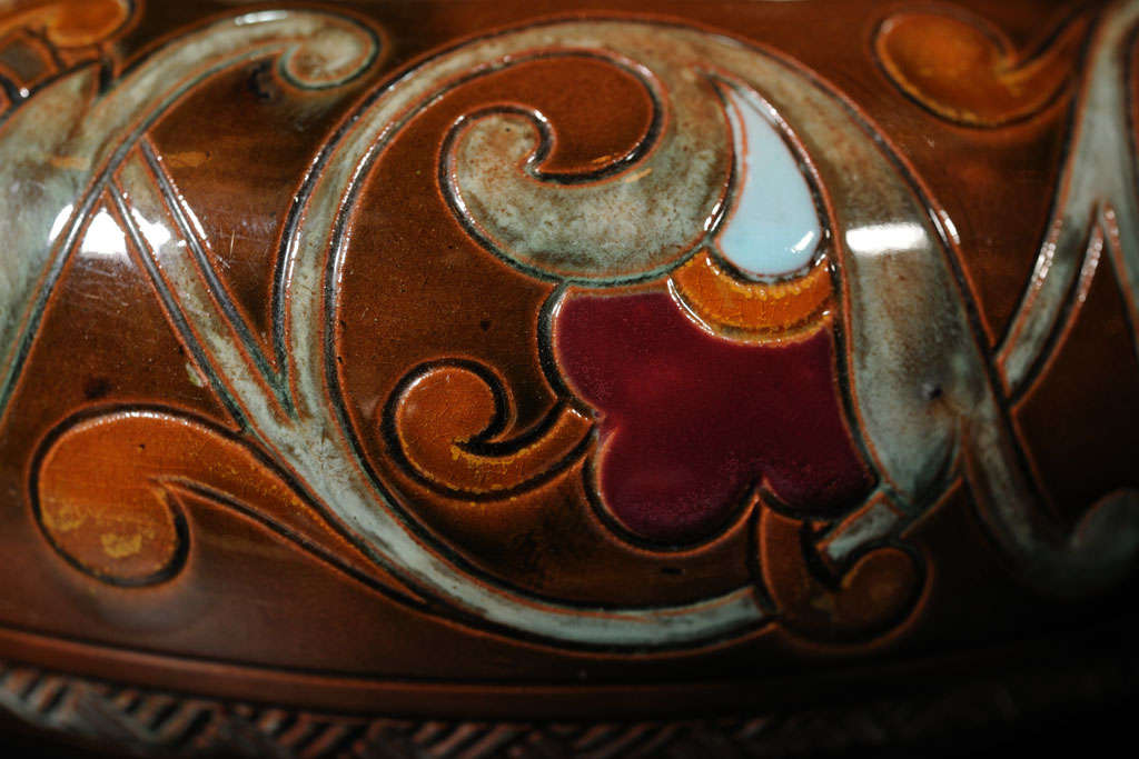 Rare Christopher Dresser ceramic bowl In Excellent Condition For Sale In Toronto, ON