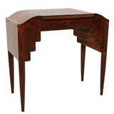 Antique Art Deco Rosewood Small Vanity Table from France