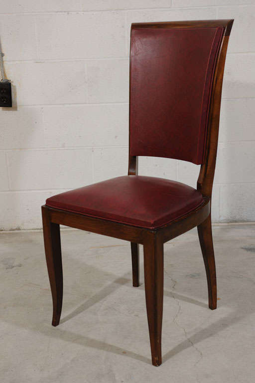 burgundy dining chairs