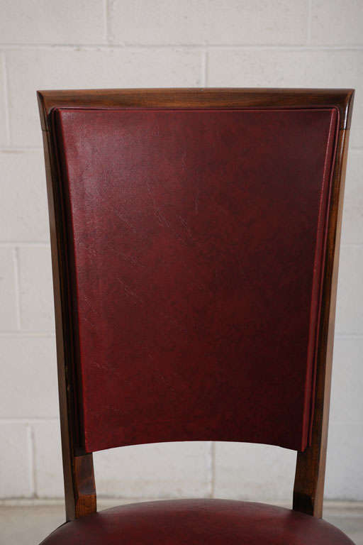 maroon dining chairs