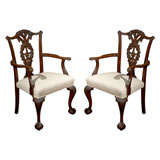 Antique Set of 6 English Mahogany Chairs