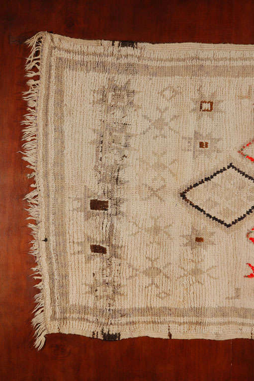 Mid-20th Century Vintage Moroccan Tribal Rug  