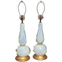 Pair of Murano Lamps