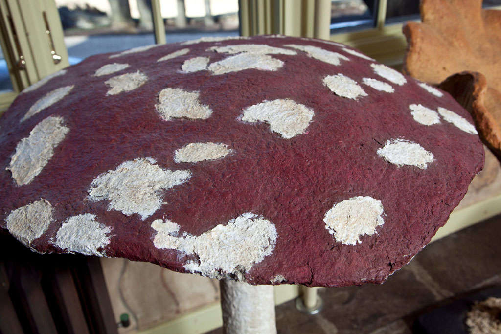 paper mache mushroom lamp