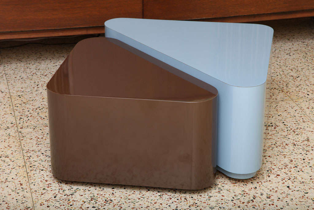 1970s Fab Geometric Triangular Form Tables