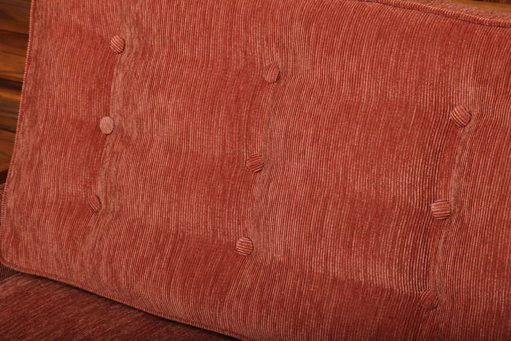 Grand Modern Robsjohn-Gibbings Style Sofa In Excellent Condition In Miami, FL