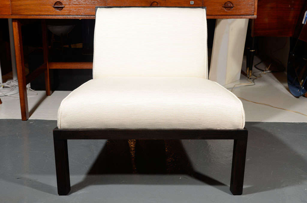 American Pair of Slipper Chairs by Michael Taylor for Baker