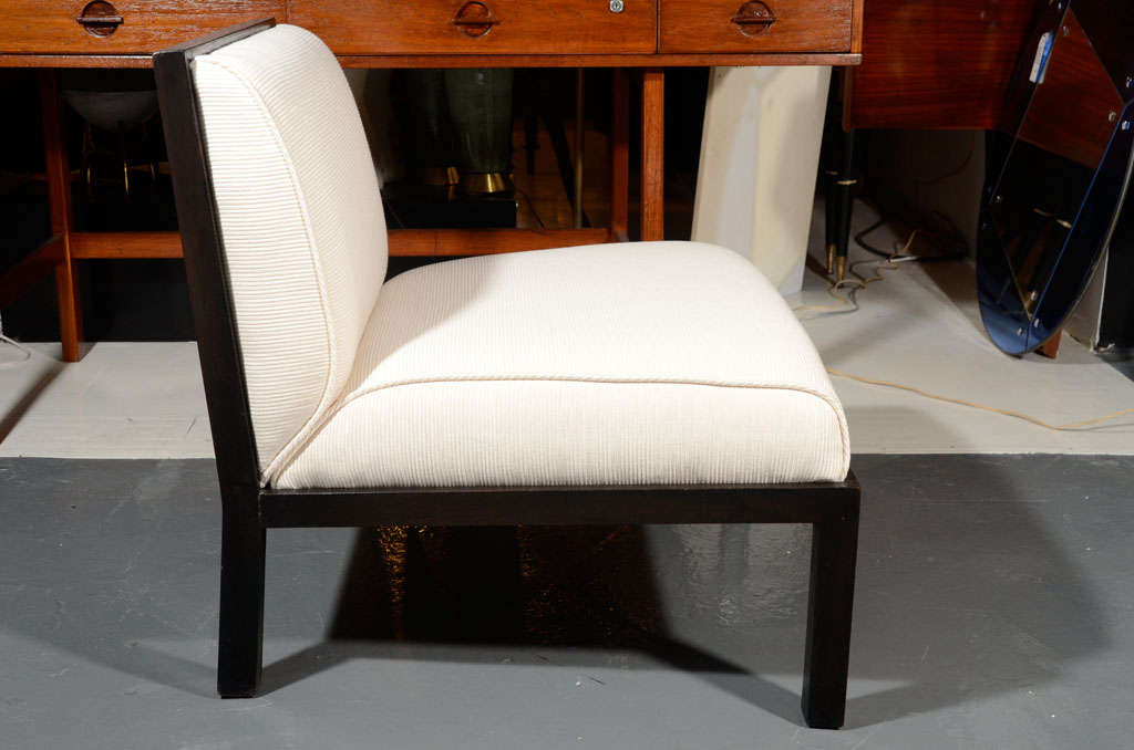 Pair of Slipper Chairs by Michael Taylor for Baker In Excellent Condition In Sheffield, MA
