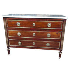 Used Russian Neoclassical Commode Marble Top