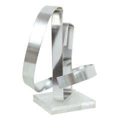 Signed Dan Murphy Steel Tabletop Sculpture