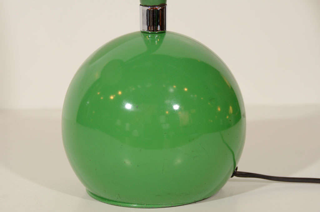 American 1970s Kelly Green Gooseneck Desk Lamp