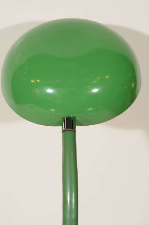 1970s Kelly Green Gooseneck Desk Lamp 4