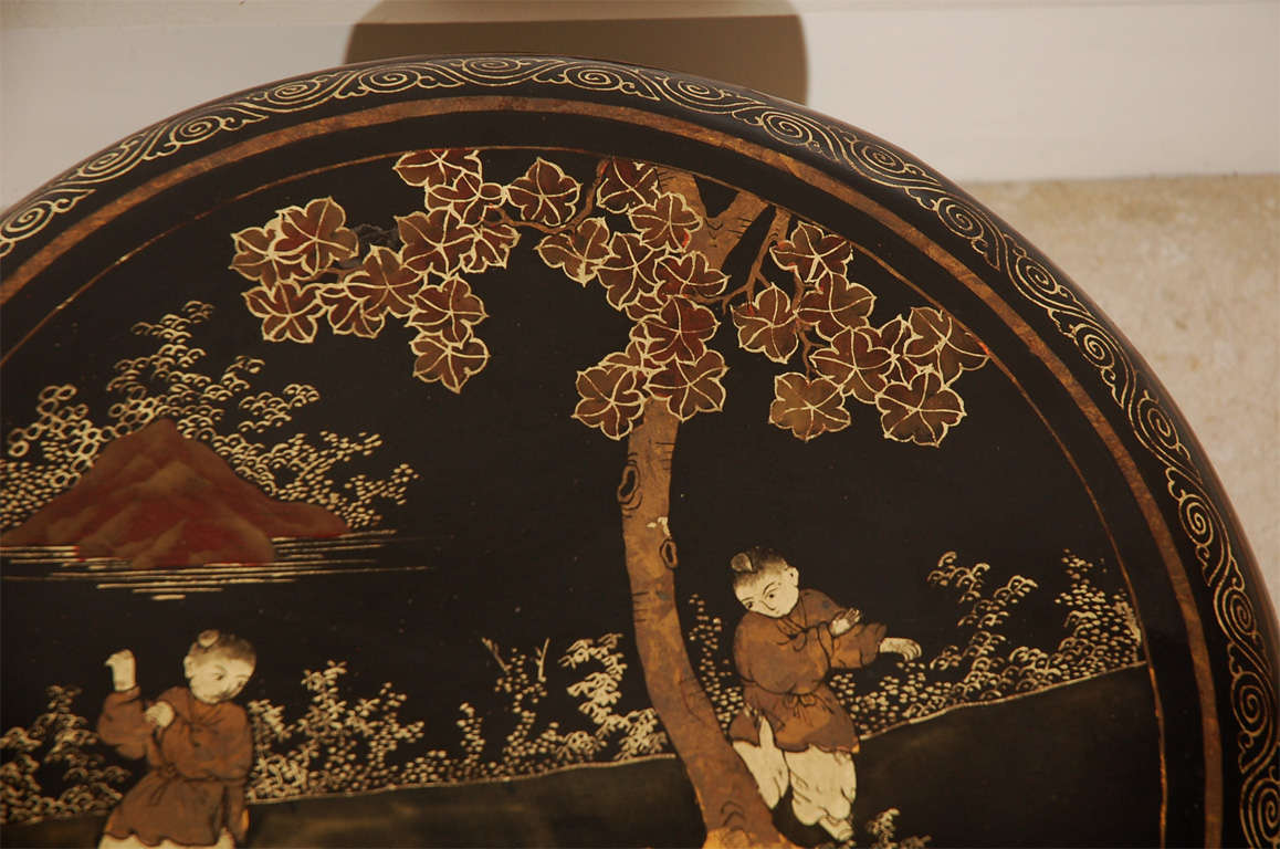 19th Century An Antique Chinese Lacquer Wedding Box