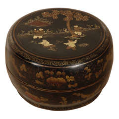An Antique Chinese Lacquer Wedding Box