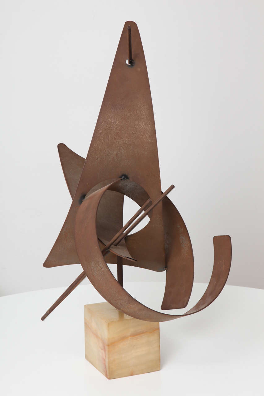 Patinated C. Jere Abstract Sculpture For Sale