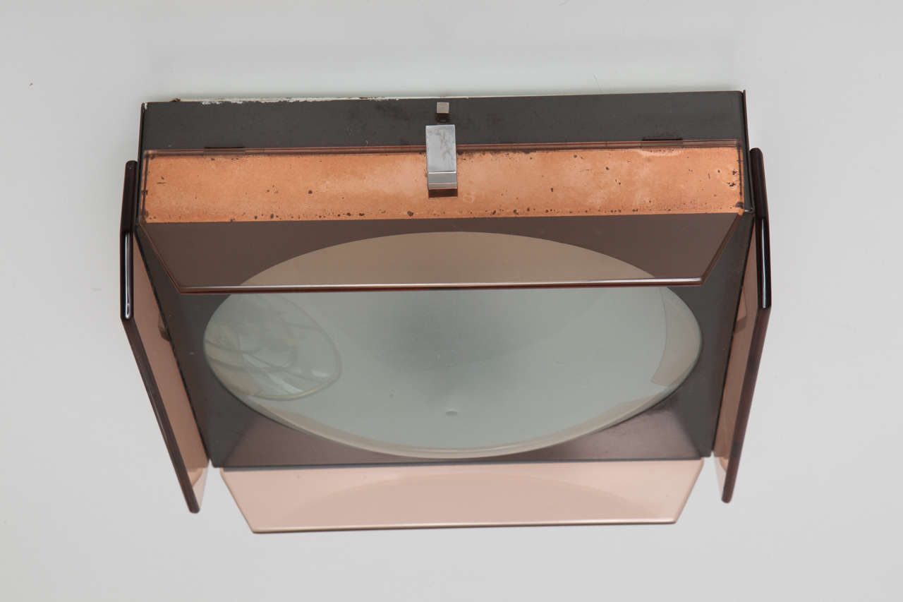 Style of Fontana Arte Ceiling Lamp by Veca