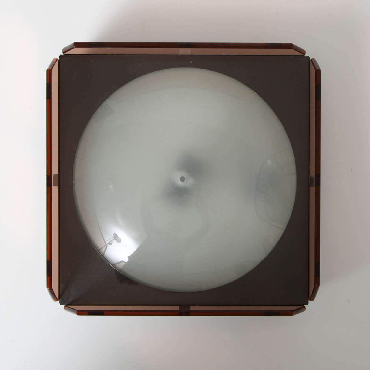 Style of Fontana Arte Ceiling Lamp by Veca In Good Condition For Sale In Princeton, NJ