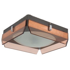 Style of Fontana Arte Ceiling Lamp by Veca