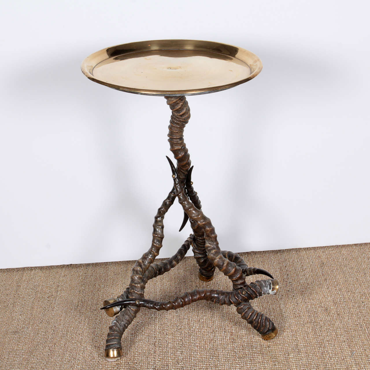 Horn based stand table.